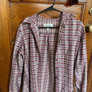 Cabela's Red and White Casual Button Down Shirt